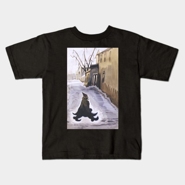 untitled walking person january 10 1918 - Charles Burchfield Kids T-Shirt by Kollagio